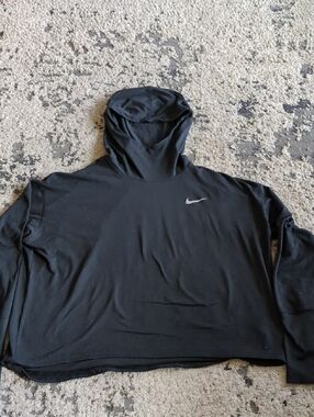 Nike Black Turtleneck Long sleeve with Silver Swoosh